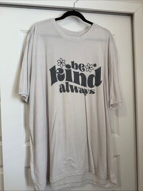 Be Kind Always Graphic Tee - Light Gray